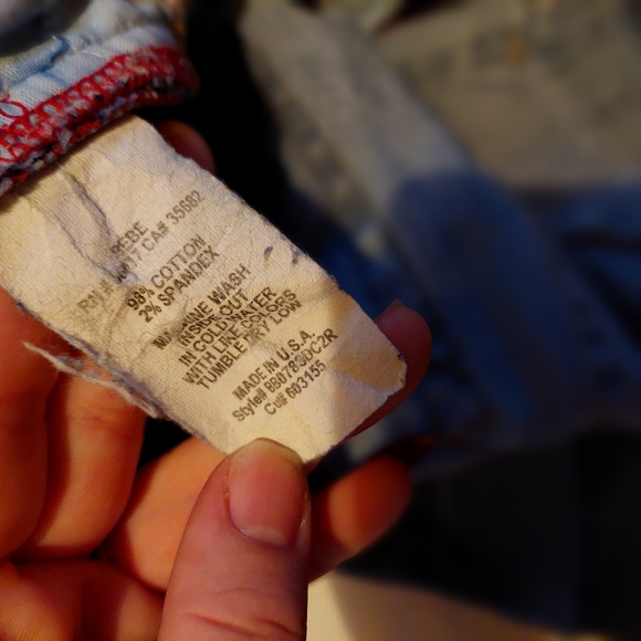 Bebe ☆ Y2k 26 Denim Capri Cropped Jeans USA Made Patchwork Rare Dope Vintage - Picture 5 of 14